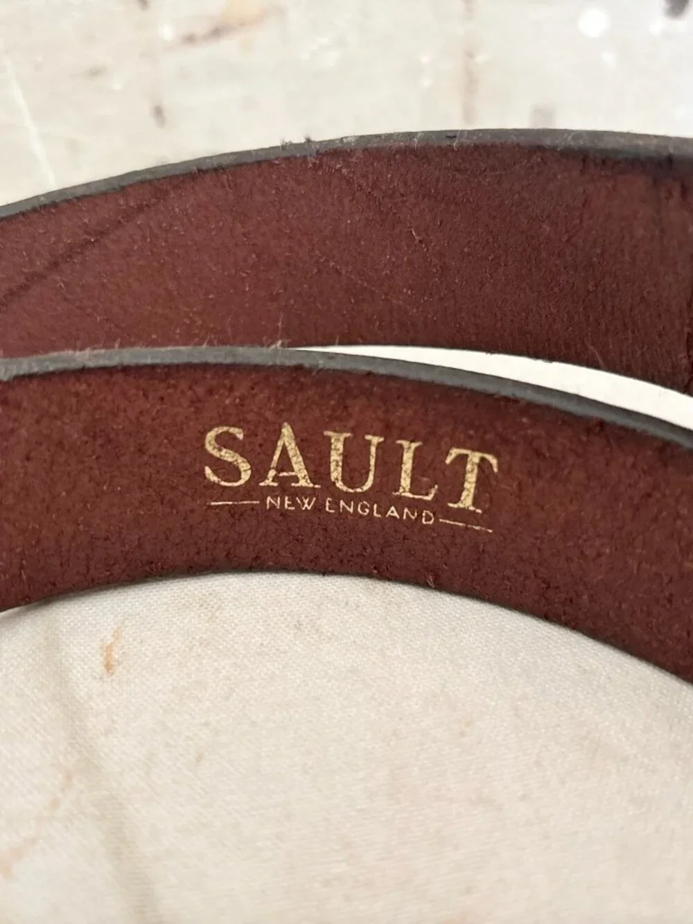 Sault New England Fish Hook Leather Belt